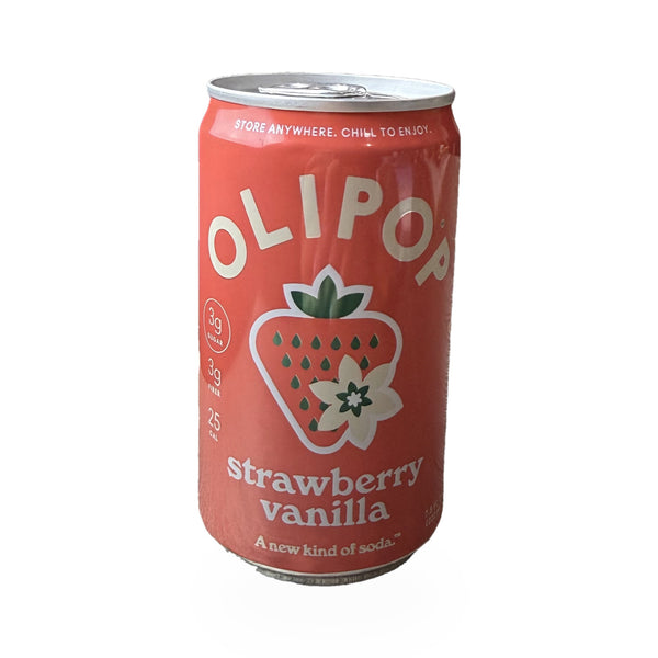 OLIPOP Strawberry Vanilla Sparkling Tonic – 12 fl oz