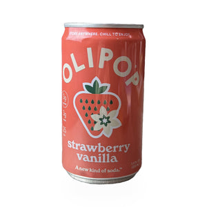 OLIPOP Strawberry Vanilla Sparkling Tonic – 12 fl oz