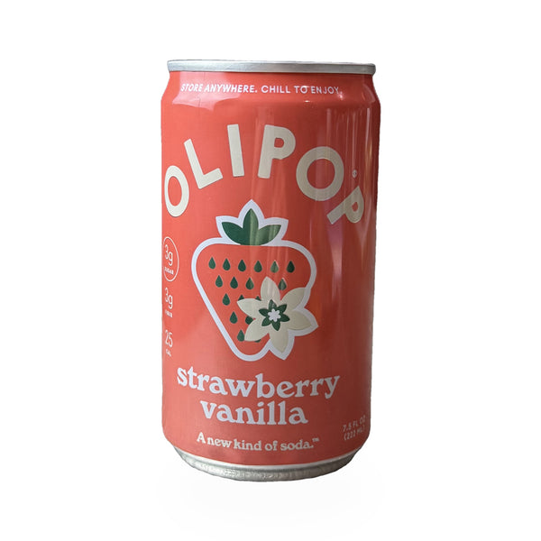 OLIPOP Strawberry Vanilla Sparkling Tonic – 12 fl oz