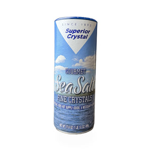 Superior Crystal Gourmet Fine Sea Salt – 17.6 oz