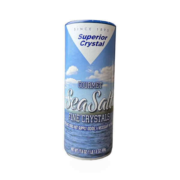 Superior Crystal Gourmet Fine Sea Salt – 17.6 oz
