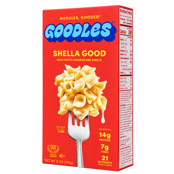 Goodles Shella Good Aged White Cheddar and Shells, 6 oz