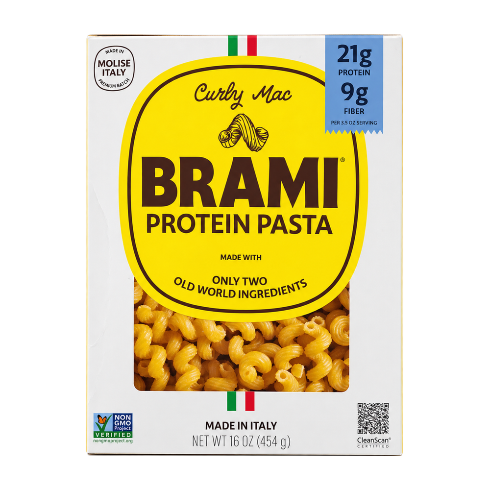 Brami Protein Pasta, Curly Mac, 16 oz
