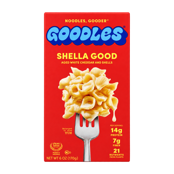 Goodles Shella Good Aged White Cheddar and Shells, 6 oz